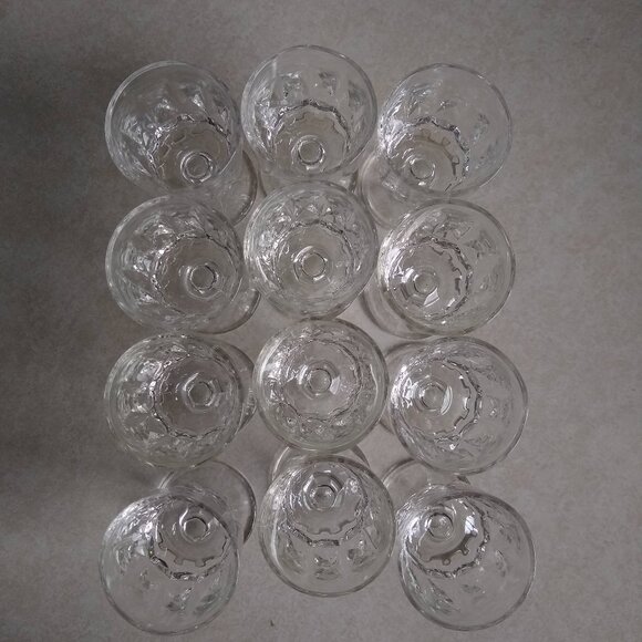 vintage 70s Arcoroc apertif liqueur sipping petite goblets glasses - Picture 6 of 9